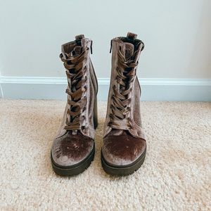 Suede steve madden booties